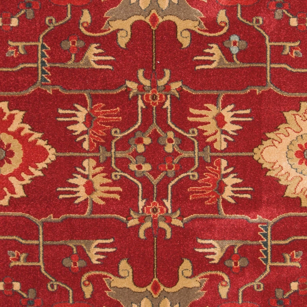 SAFAVIEH Mahal Collection Area Rug - 8' x 10', Red & Navy, Traditional Oriental Design, Non-Shedding & Easy Care, Ideal for High Traffic Areas in Living Room, Bedroom (MAH693F) - My Store